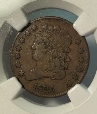 1826 Classic Head Half Cent - NGC VF30 BN Brown - Image 1 of 4