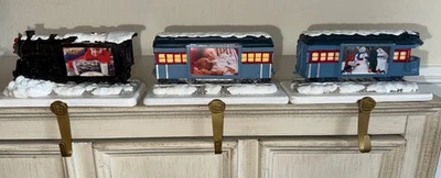 Hallmark - The Polar Express Train Stocking Hangers - Lot of 3 NEW - Image 1 of 4