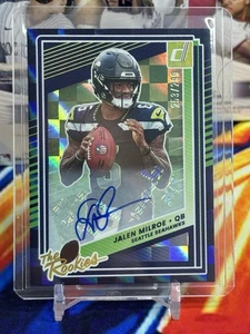 2025 Donruss The Rookies Jalen Milroe #12 AUTO /299 RC Color Match - Bild 1 von 2