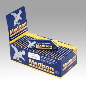 Madison Cut Corner Drehpapier Zigarettenpapier (50x 50 Blatt -Packung) - Bild 1 von 3