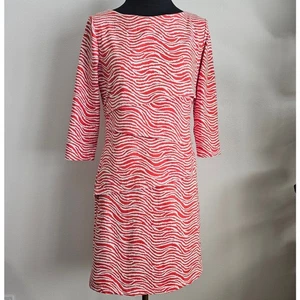 Mint J. McLaughlin Women's Orange Nicola Catalina Cloth Dress 3/4 Sleeves M - Picture 1 of 7