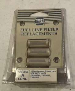 3pc Napa #7309566 A Long Fuel Line Filter Elements For 7309560 7309561 7309562 - Bild 1 von 3