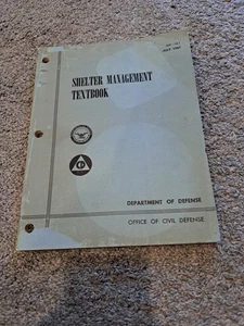 Shelter Management Lehrbuch Department Defense Office Zivilschutz Juli 1967 - Bild 1 von 7