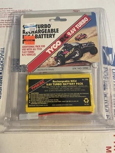 Tyco TURBO NiCd Rechargeable BATTERY PACK Boxed Yellow No. 2998 R/C 9.6V NEW - Picture 1 of 3