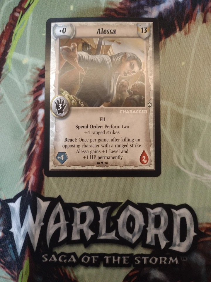 Warlord Saga of the Storm - Elf Alessa - Destino robado - Promoción de antiguos Foto 1 de 2