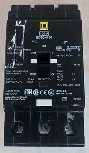 Square D 100amp Circuit Breaker EDB34100 - Picture 1 of 4