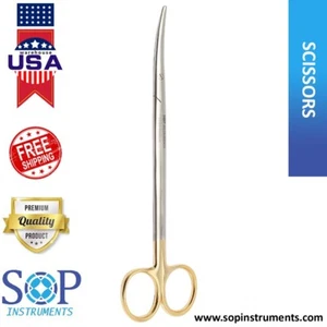Dental Surgical Metzenbaum Scissor 6" Tungsten Carbide Curved by SOP instruments - Picture 1 of 3