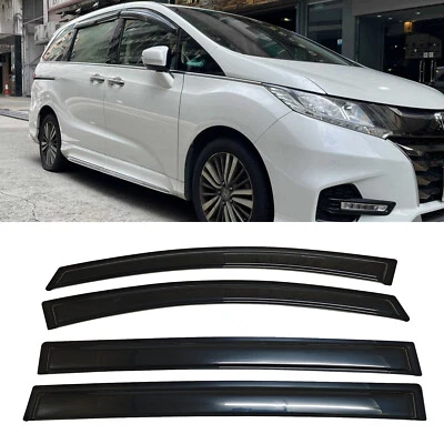 Fit 2018-2023 Honda Odyssey Window Visors Sun Vent Shade Rain Wind Guards Smoke - Image 1 of 4