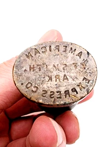 Railroad Wax Sealer FT. SMITH, ARKANSAS AMERICAN EXPRESS CO. Seal Stamp #11 - Bild 1 von 3