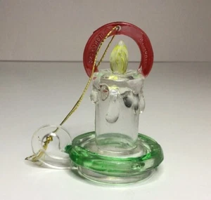 Adorno de plástico en forma de vela de Hong Kong 2 1/2 pulgadas vintage - Imagen 1 de 17
