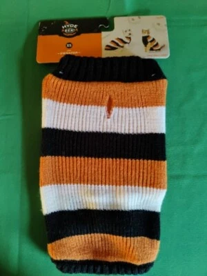 Hyde And Eek Dog Halloween Sweaters Striped Orange Black Size Extra Small  - Image 1 of 4