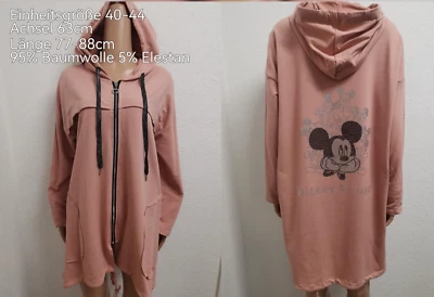 Mickey Mouse Glitzer Übergangsjacke Größe 40-44 Einheitsgröße - Bild 1 von 3
