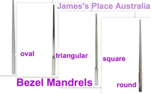 Bezel Mandrels - various styles - polished steel - Picture 1 of 17