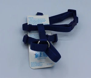 Grreat Choice Nylon Cat Harness 10"-16" Girth Navy Blue - Picture 1 of 2