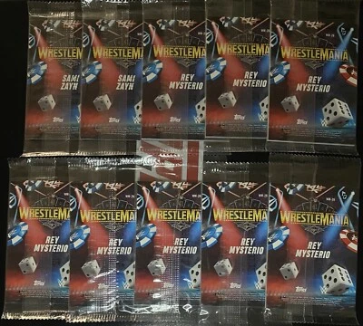 2025 Wrestlemania 41 Topps - Numbered: 8 Rey Mysterio and 2 Sami Zayn, Unopened - Image 1 of 2