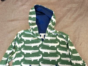 Pottery Barn Kids Alligator Terry Cloth Hooded Beach Cover Up 8-10 Beach Pool - Picture 1 of 6