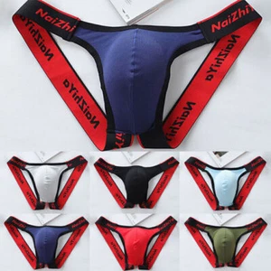 Mens Jock Strap Underwear Sexy Jockstrap Briefs G String Underpants Gay Comfort - Picture 1 of 15