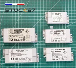 alimentation à découpage 5 / 12 / 24 v 1 à 5 A boitier compact - Imagen 1 de 9