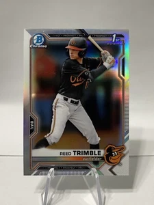 Reed Trimble 2021 Bowman Chrome Draft Blue Refractor #BDC-144 - Picture 1 of 2