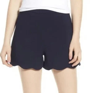 Anthropology Bishop + Young dunkelblaue Cassidy überbackene Shorts Gr. M - Bild 1 von 11