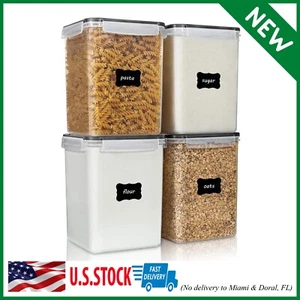 4Pc Large Food Storage Container 175Oz, BPA Free for Flour, Sugar, Baking Supply - Picture 1 of 9