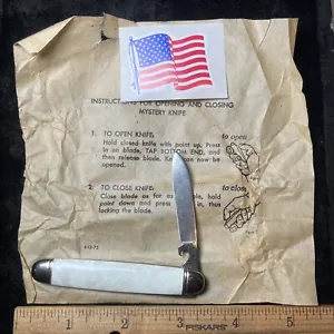 MINT Vintage 1950 Imperial USA  Magic Trick One Hand Pocket Pearl  Mystery Knife - Picture 1 of 10