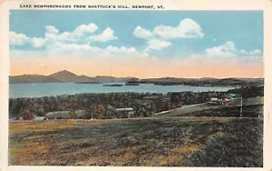 # K725 NEWPORT, VT. POSTCARD, LAKE MEMPHREMAGOO - Picture 1 of 2