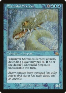 Shrouded Serpent SP Prophecy MTG Magic the Gathering Blue English Card - Picture 1 of 1