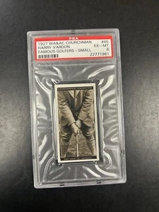1927 Churchman's Famous Golfers - Tobacco Small #45 Harry Vardon PSA6 - Picture 1 of 2
