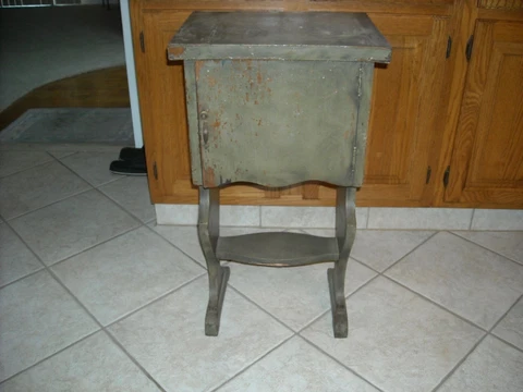 Antique / Vintage Wood Table / Storage Cabinet Cover