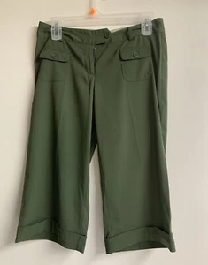 Guess Jeans USA Vintage Damen Capri Hose Grün Bündchen Taschen Hongkong Größe 11 - Bild 1 von 9