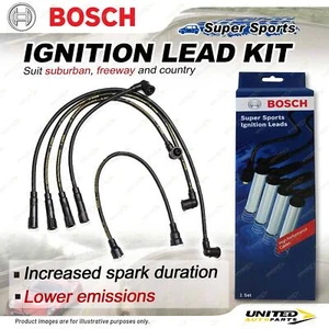 Bosch Ignition Leads for Ford Courier PC PD PE PG PH 2.6 I4 12V 1991-2006 - Picture 1 of 2