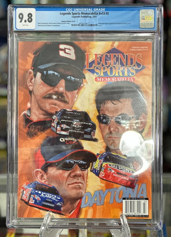 Dale Earnhardt Sr. Legends Sports Memorabilia #3 2001 CGC Graded 9.8 Magazine - Image 1 of 1