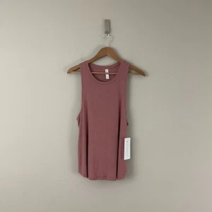 Athleta Rib Knit Sleep Tank Top in Mauve Rose Pink Womens Size Small - Picture 1 of 6