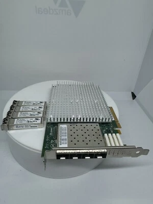 QLogic QLE2664 Quad Port 16Gb Fibre Channel Adapter PCIe x8 HD8310406-11 FULL - Image 1 of 4