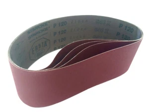 3 x 24 Aluminiumoxid Gewebe Schleifbänder für Holz, Metall & feste Oberfläche - Bild 1 von 4