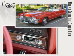 für Cadillac DeVille 1981 1982 1983 Oldtimer Auto Radio DAB+ UKW Bluetooth AUX - Picture 1 of 10