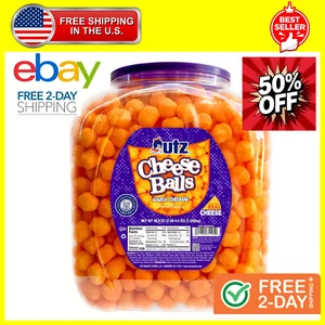 Utz Cheese Balls Baked Cheddar, 36.5 Oz; Fresh New, Fast Free Shipping - Picture 1 of 8