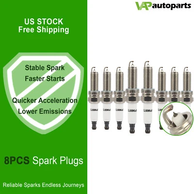 8× Double Iridium Spark Plugs For 2017-2020 Genesis G90 5.0L V8 Foto 1 de 4
