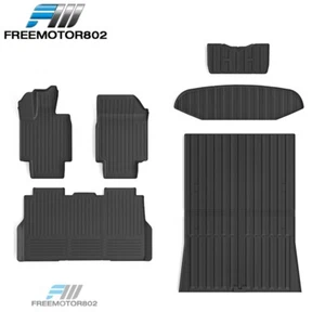 Fits 23-24 Tesla Cybertruck 3D Storage Mats TPE Floor Mat Liners Truck Bed Mat - Picture 1 of 21