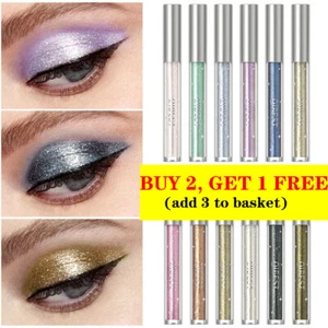 Liquid Eyeshadow Crystal Glitter Shimmer Long lasting Chrome Metallic Shiny - Picture 1 of 22