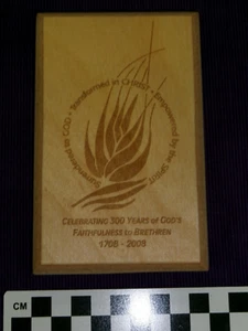 Gedenktafel aus Holz zu Ehren 300 Jahre Brüderkirche 2008 - Bild 1 von 2