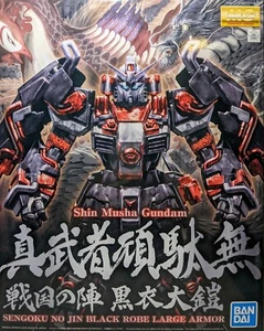 Premium Bandai MG 1/100 SHIN MUSHA GUNDAM SENGOKU NO JIN VESTIDO NEGRO ARMADURA GRANDE - Imagen 1 de 11