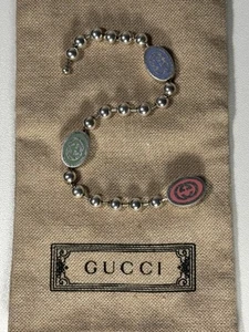 Gucci Interlocking G Sterling Silver Bracelet - Picture 1 of 17