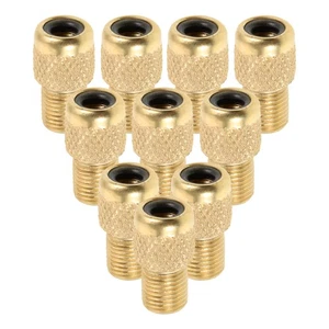 10 Pcs Bicycle Conversion Head Pump Adapter Bike for Road Converter - Foto 1 di 12