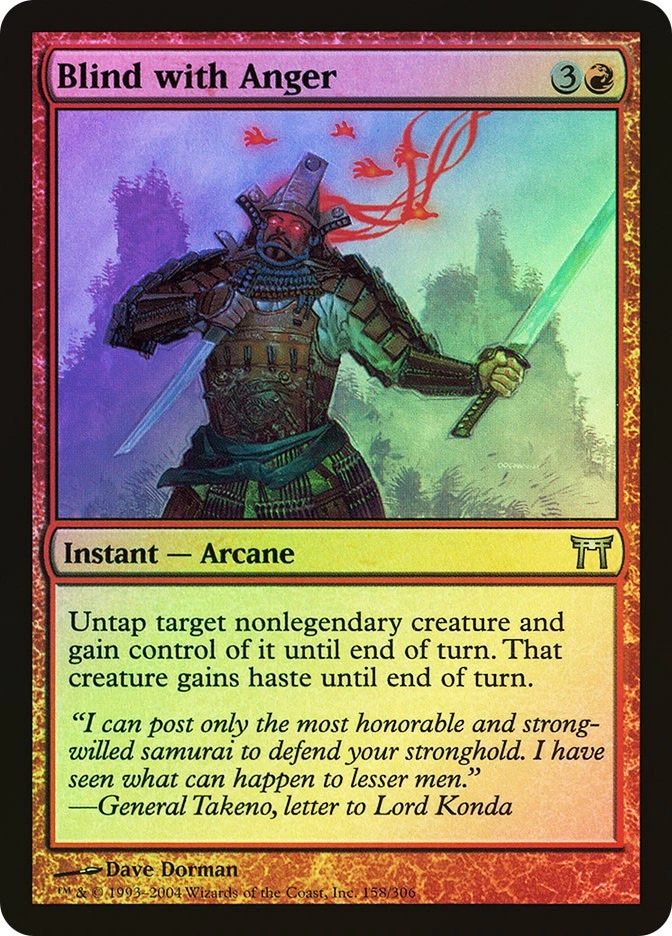 MTG FOIL Blind with Anger  - Champions of Kamigawa #158 - Image 1 of 1