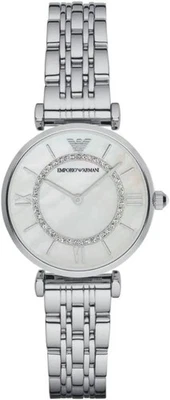 Emporio Armani AR1908 Women's Two-Hand Silver Stainless Steel Watch 32mm - Image 1 of 4