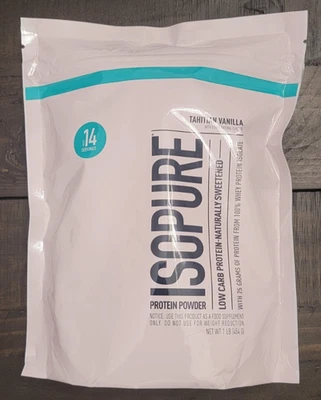 Mezcla de bebidas en polvo de proteínas bajas en carbohidratos, vainilla, 1 lb, 454 g (uso antes de: 7/11/2026) Foto 1 de 2