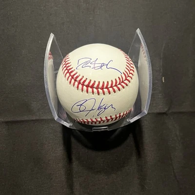 Béisbol MLB autografiado firmado por Bo Jackson y Deion Sanders con hologramas de jugador Foto 1 de 3