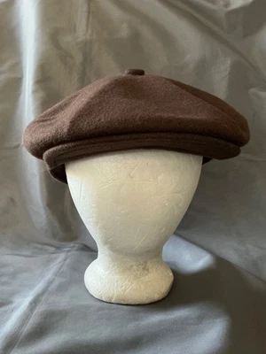 NEW Kangol Wool Galaxy Cap Tobacco Brown Adult XXL Knitted Blocked PeakyBlinders - Image 1 of 4